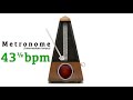 metronome 43.5 bpm 🎼 fourty three and a half beat per minute