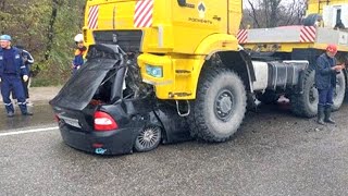 Insane Car Crash 2024 ! VERY Idiots Dangerous Truck Driving Skill Fails & Bad Day at Work 2024 !
