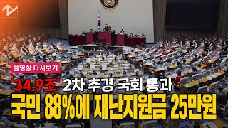 [풀영상 다시보기]국회, 35조 추경안 처리…재난지원금 1인당 25만원