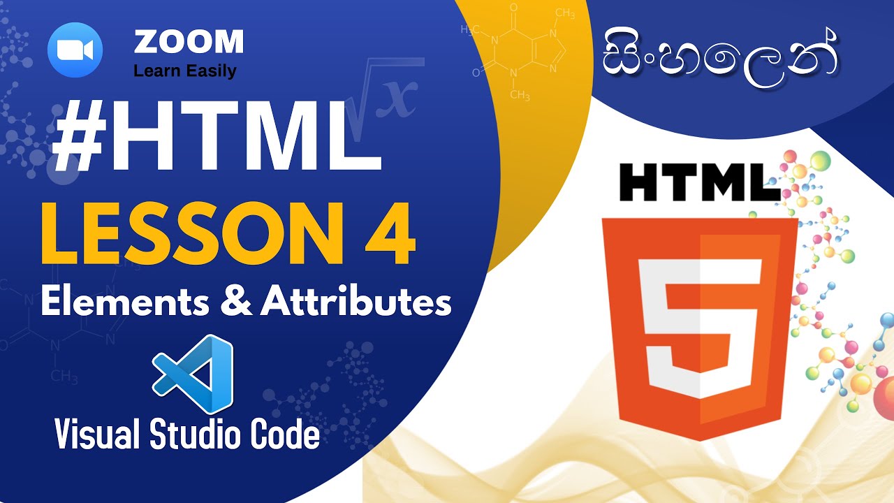 HTML SINHALA LESSON 4. HTML Elements & Attributes | Sinhala | Html ...