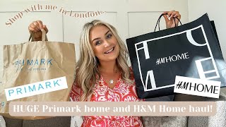 HUGE PRIMARK HOME + H&M HOME HAUL | shop with me in London ~ bargain home accessories ~ new in home