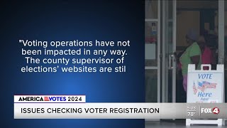Florida officials address issues checking voter registration on state website