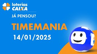 Resultado da Timemania - Concurso nº 2193 - 14/01/2025