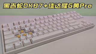 「外设」黑吉蛇DK87客制化键盘+佳达隆G黄Pro轴体验