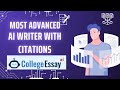 Advanced AI Writer | AI Tool for students & Research Scholars |  Automate Content with Citation