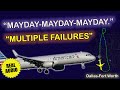 “MAYDAY-MAYDAY-MAYDAY. We got multiple failures” | American A321 | Dallas-Fort Worth, Real ATC