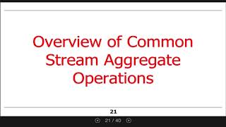 Overview of Java 8 Streams (Part 2)