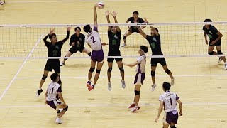 【天皇杯近畿2023】C代表決定戦 昇陽高校 vs 大阪産業大 第３セット　＜男子バレーボール＞