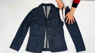 [DIY] An amazing transformation of a jacket that I was going to throw away because it was small!