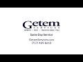 same day service with a call or click at getemservices.com