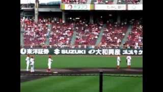 2012/9/30広島カープの試合前シートノック