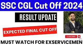 SSC CGL 2024 EXPECTED CUT OFF EX SERVICEMEN | POST PREFERENCE ESM  #ssccutoff #ssccgl #ssc