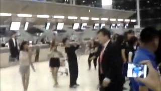 120408 [FanCam] BEAST and G.Na at Suvarnabhumi Airport