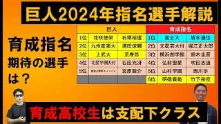 巨人2024年ドラフト指名選手を西尾典文さん解説！育成期待の選手は！？