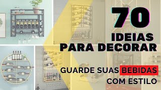 70 ideias inspiradoras para decorar - Organize sua coleção de vinhos - Ideias em metal