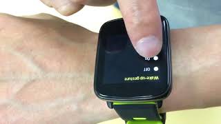 The way how G-sensor is applied on GV68 Smart Watch.