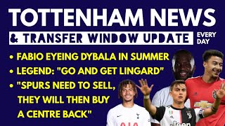 TOTTENHAM NEWS & TRANSFER WINDOW UPDATE: Conte Wants a Defender, Selling Players, Dybala, Lingard
