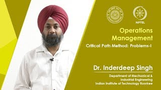 Lecture 34 Critical Path Method: Problems-I