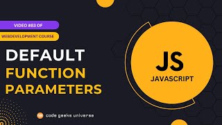 How to Use Default Function Parameters (ES6) in JavaScript 🚀 | Web Development Tutorial #83