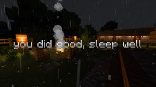 you did good today, sleep well💤 (minecraft music + rain + campfire) 2025