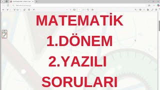 6.Sınıf 1.Dönem 2 Örnek YAZILI SORUSU ÇÖZÜMÜ 1