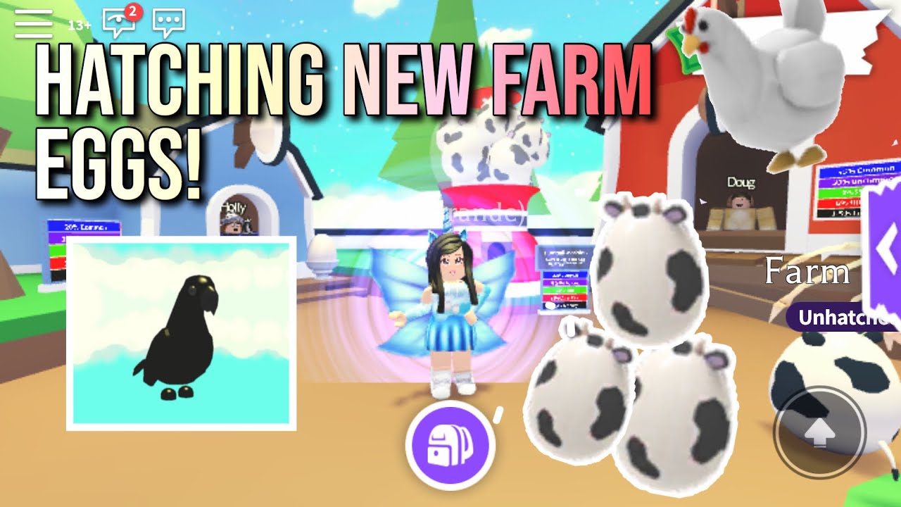 New Farm Pets Update/Hatching Farm Eggs/Roblox Adopt Me - YouTube