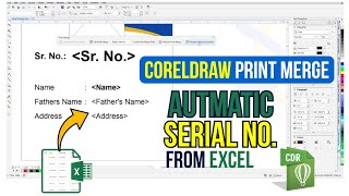 CorelDRAW Print Merge Tutorial | Create Bulk Name Designs from Excel Automatically @sgprographics
