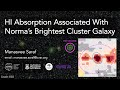 HI absorption associated with Norma's brightest cluster galaxy