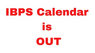 IBPS Calendar for 2022 is OUT