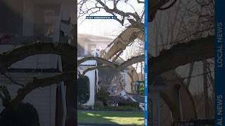 Demolition begins at East Greenwich funeral home damaged by fire