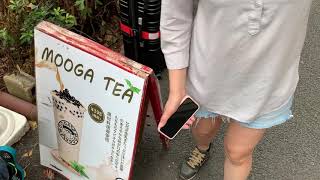 在日本街頭隨手買杯珍珠奶茶