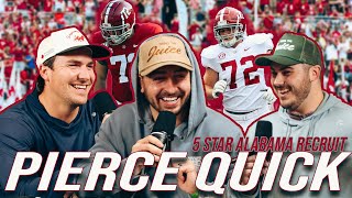 Getting Recruited to Alabama | Former 5 Star Recruit | O-Lineman Pierce Quick