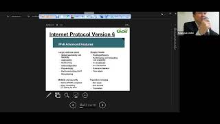 บันทึกการสอนให้นักศึกษา บรรยาย IP version 6 และทบทวน