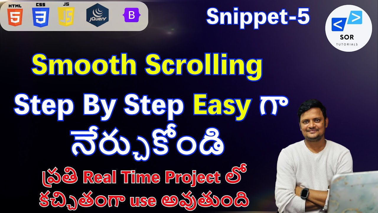 Web Development Snippet In Telugu Part 5 рџљђ Html Css Javascript