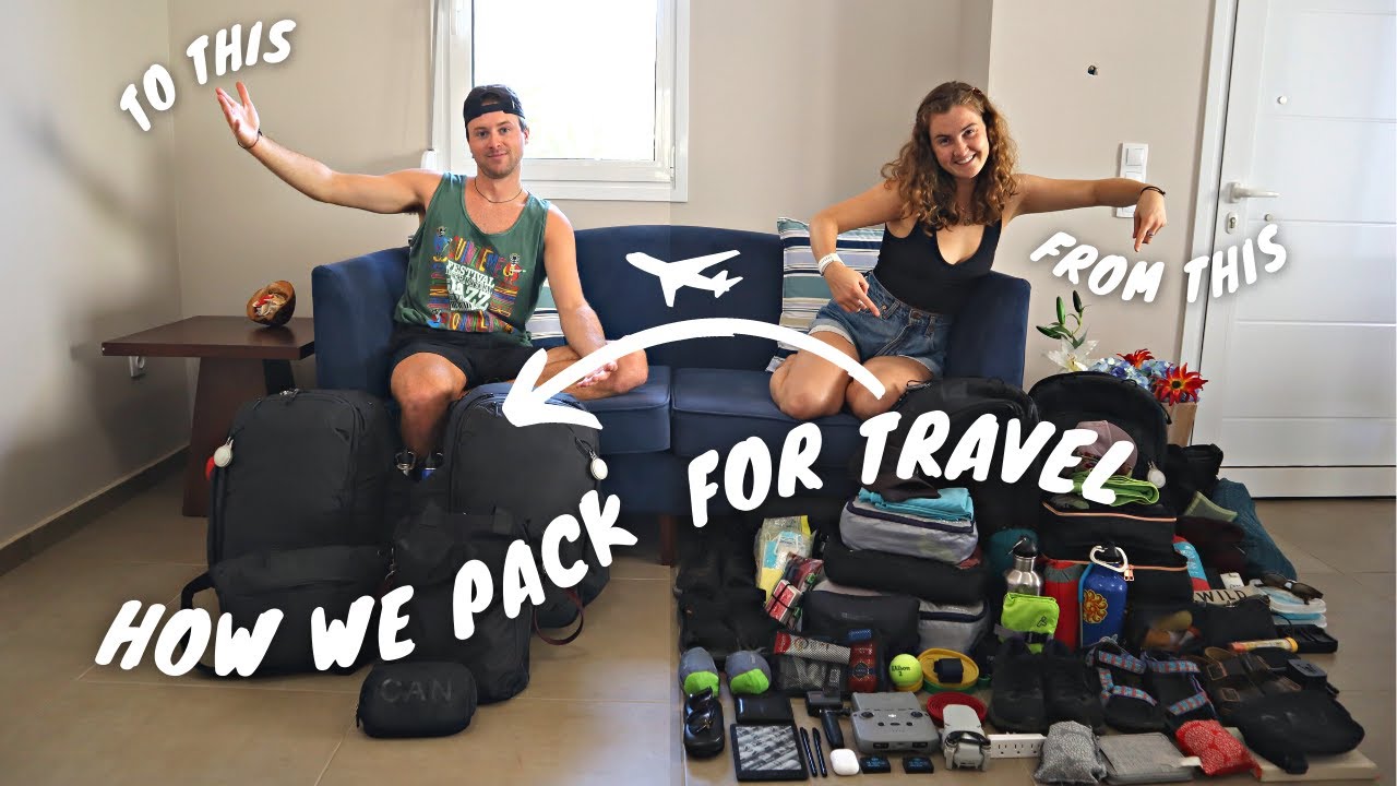 HOW TO PACK CARRY-ON ONLY FOR LONG TERM TRAVEL (packing Everything ...