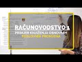 Primjer knjiženja osnovnih poslovnih promjena - Računovodstvo 1 by Štreberaj