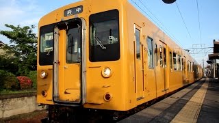 【福塩線】JR西日本　地域色105系電車　ｵｶF-03編成+ｵｶF-07編成　備後本庄駅発車