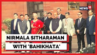 Budget 2023 Nirmala Sitharaman Reaches Rashtrapati Bhavan with 'Bahikhata' | Budget 2023