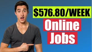 Make $576.80 PER WEEK Working Online FREE | Work From Home Jobs 2020