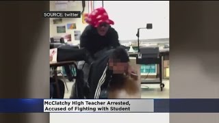 Cellphone Video Shows Incident Resulting In McClatchy Teacher's Arrest