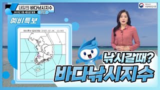 [바다낚시지수] 2022년 2월 5일 대부분 해상 높은 파고 강한바람.. 주말, 실내활동 추천 / 해양예보 On바다