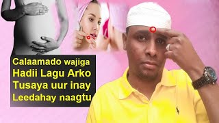 Calaamado wajiga Lagu Garto naagta uurka Leh isbuuc Gudihiis farxad