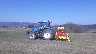 APV Wiesenstriegel und New Holland T6.140 AC