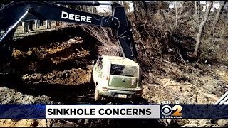 Massive Sinkhole Opens Up In New Jersey Neighborhood