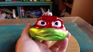 TMNT Raphael Mutant Mayhem Hallmark Christmas Ornament Opening