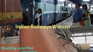 Railway Women in Action - Points Lady Loco Pilot Locomotive Coupling