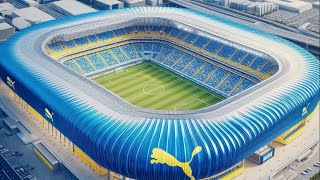 【新スタジアム案/大分トリニータ・ベガルタ仙台・栃木SC】自動生成してみた[New Stadium/J League Yellow\u0026blue] Automatically Generated