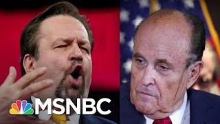 Trump Allies Gorka And Giuliani Selling Fish Oil And Cigars On TV | The 11th Hour | MSNBC