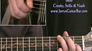 How To Play Crosby, Stills & Nash Helplessly Hoping (intro only)