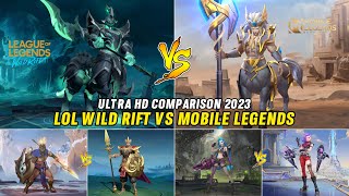 Mobile Legends Bang Bang VS League Of Legends Wild Rift Hero Comparison 2023 ULTRA HD